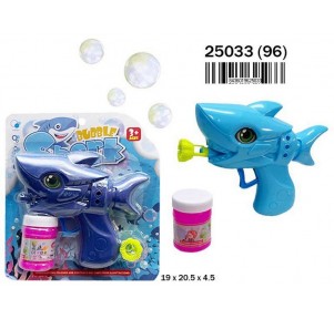 Blister Pistola Pompas Tiburón