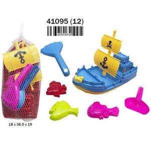 Barco Pirata Playa en Red con accesorios