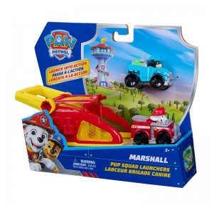 Paw Patrol Vehículo Pup Squad Launcher Marshall
