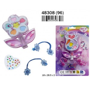 Estuche Maquillaje Flor Surtido Sparkle Glitter