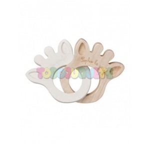 Mordedor Sophie La Girafe anillo caucho/madera