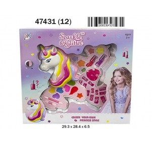 Estuche Maquillaje Unicornio Sparkle and Glitter