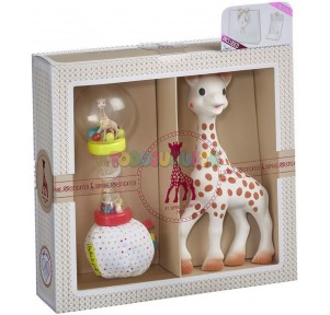 Set de regalo Sophie La Girafe + Sonajero maracas