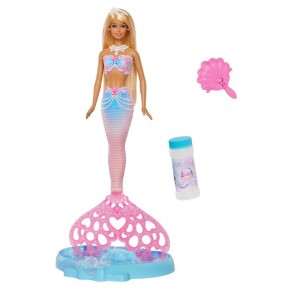 Barbie Fantasía Muñeca Sirena Pompas Jabón