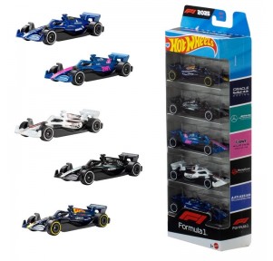 Hot Wheels Pack 5 Vehículos F1