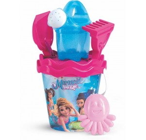 Cubo Playa Mermaid Magic con accesorios