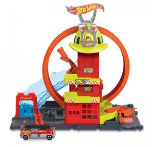 Hot Wheels City Super Estación Bomberos