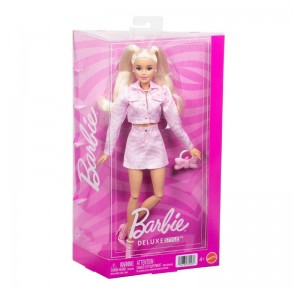 Barbie Deluxe Muñeca Chaqueta Vaquera Rosa