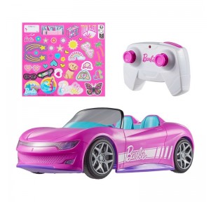Hot Wheels Coche Descapotable Barbie R/C
