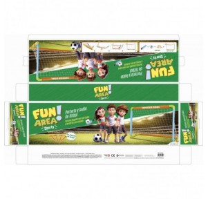 Porteria Futbol Plegable 100x60x60 Balón Fun Area
