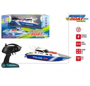 Racing Boats Patrullera Policía Rápida 36cm RC