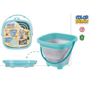 Color Beach  Cubo de Playa Plegable