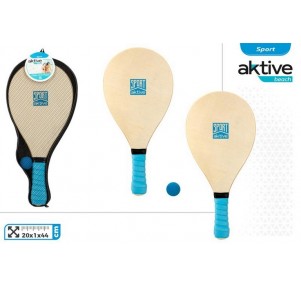 Aktive Set Palas Madera 20x1x44 cm en Bolsa