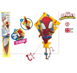 Spiderman - Cometa Nylon Diamante Pop Up 55x59 cm