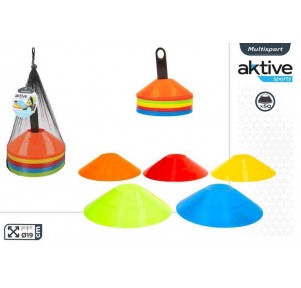 Set 50 Conos Disco Entrenamiento Fútbol Aktive