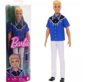 Muñeco Ken Fashionista Camisa Azul Estrellas