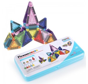 Picasso Tiles Mini Bloques Magnéticos 26 piezas
