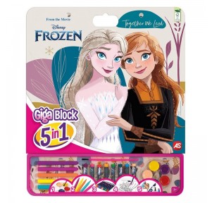 Set Actividades Dibujo Giga Block Frozen 5 en 1