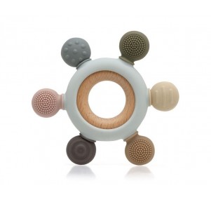 Mordedor madera y silicona Kiokids
