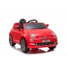 Coche Fiat 500 Rojo 12v radio control