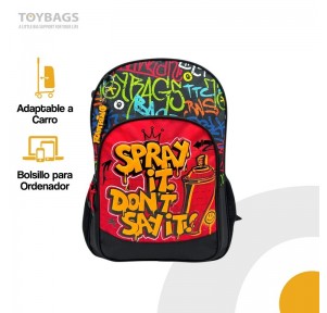 Grafitti Spray It Mochila Primaria
