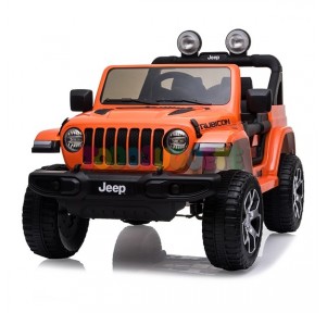 Coche Jeep Rubicon Naranja 12v