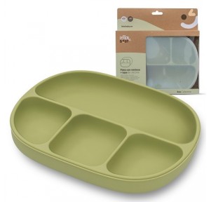 Plato con ventosa y tapa silicona InterBaby