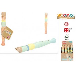 Flauta Madera 20cm Surtido Woomax