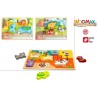 Puzzle Madera 8 Piezas Animales Surtido Woomax