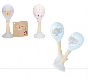 Maraca Madera 13cm Surtido Woomax