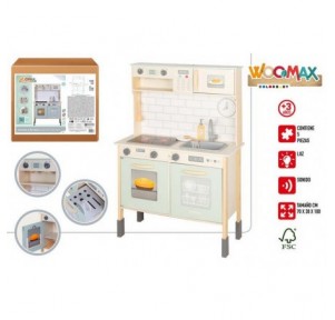 Cocina Eléctrica Madera con...