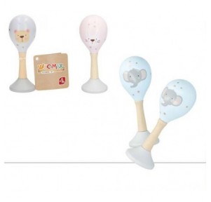 Maraca Madera 13cm Surtido...
