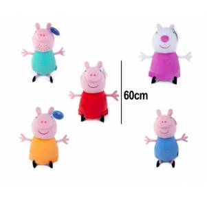 Peluche Peppa Pig Familia Amigos 60cm Surtido