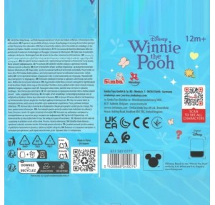 Peluche Yuyus Winnie The Pooh 12cm