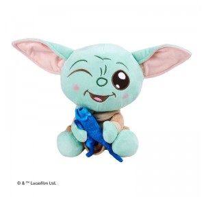 Peluche Star Wars Grogu 25cm con Lagartija