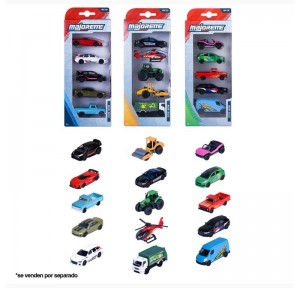 Set de 5 Coches Street Cars Majorette