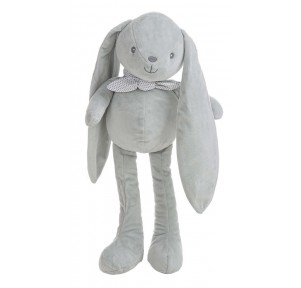 Peluche Conejo Orejas Gris 30cm