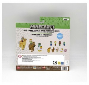 Minecraft Bebé Zombie y Jinete Avícola Movimiento
