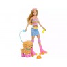 Barbie Muñeca Patina y Corre con Perrito