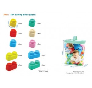 Bloques Apilables Soft Colores 23 piezas