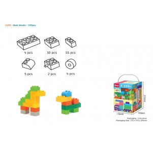 Bloques Construcción Pequeños 100 piezas Colores