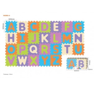 Puzzle Eva Alfabeto Mayúscula 26 piezas 32x32 NEON
