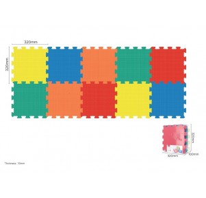 Puzzle Eva Colores Lisos 10 piezas 32x32 cm