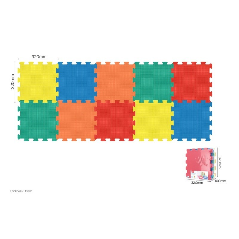Puzzle Eva Colores Lisos 10 piezas 32x32 cm