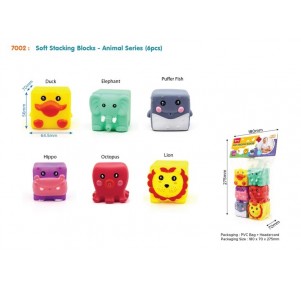 Bloques Animalitos Baño 6 piezas