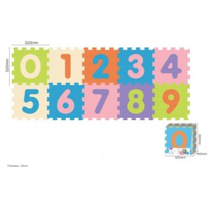 Puzzle Eva Números 10 piezas 32x32 cm