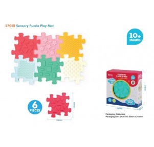 Puzzle Eva Sensorial 6 Placas Texturas 25x25 cm