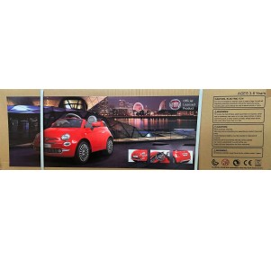 Coche Fiat 500 Rojo 12v radio control