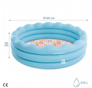 Piscina Hinchable Ondas Base Soft 168x45 cm