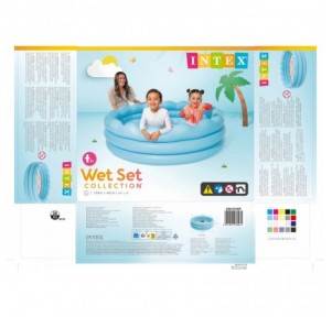 Piscina Hinchable Ondas Base Soft 168x45 cm